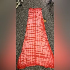 Billabong tie dye, beachy strapless cover up